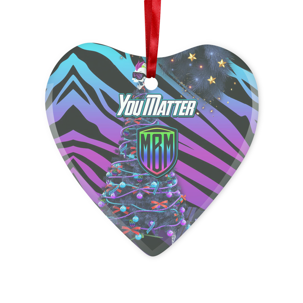 XMAS Glass Hanging Ornament